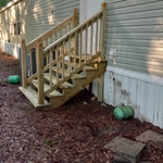 Wood stairs