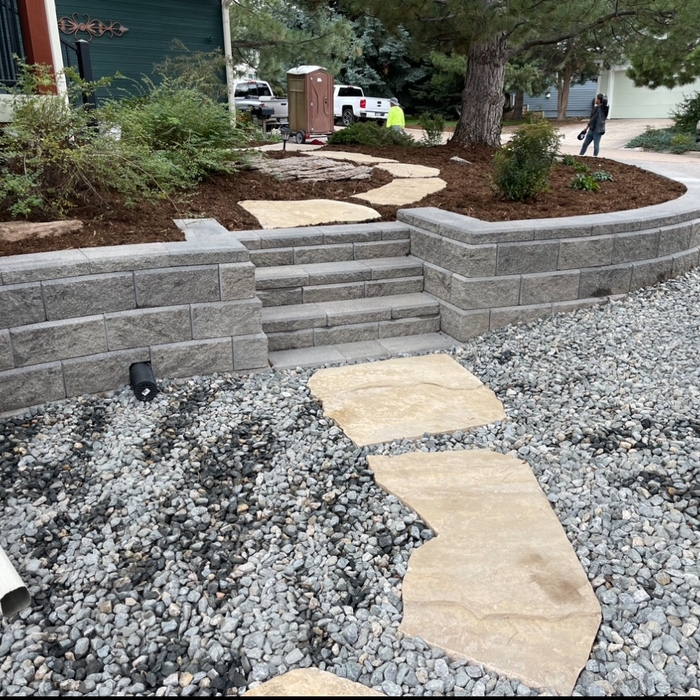 Front yard renovation.