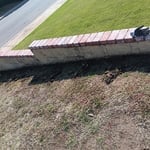 The wall before the job was done.