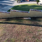 The wall after applying stucco.