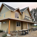 Spectacular lake house. Customers were building their dream home and it was in honor to do the siding work for them.