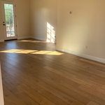 back room, remove wallpaper, repair baseboard, paint wall and baseboard