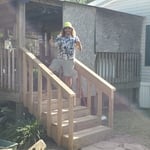 Roof repair and new stair construction