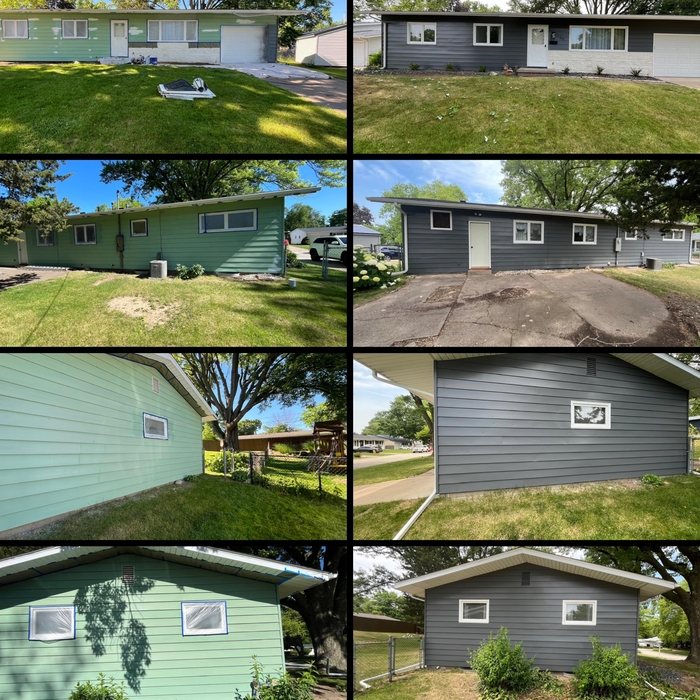 Siding paint and windows
