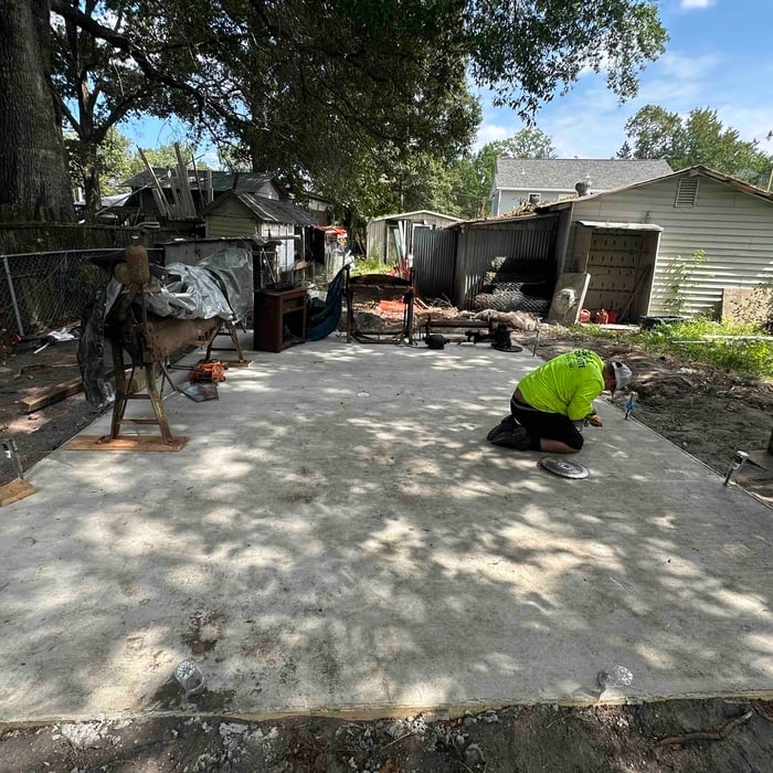 Garage slab