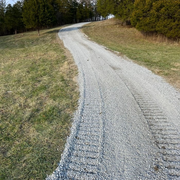 Driveway regravel & slope