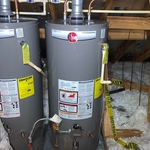 Right side tank heater replaced and plumbed parallel with remaining heater.