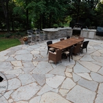 Mendota Heights Backyard Living Area Renovation. Patio and outdoor kitchen.