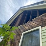 Major siding damage replaced all wood siding