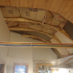 Drywall going up