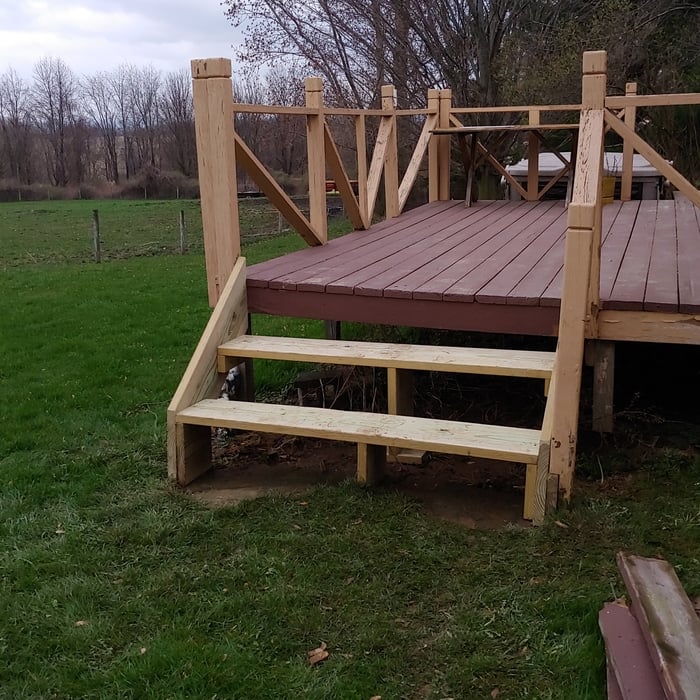 Replace outside steps