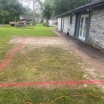Before patio and concrete sidewalk were installed
