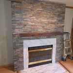 Stone Fireplace