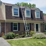 During roof replacement.