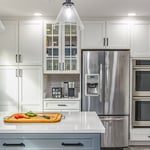 Kitchen & Bathroom remodel in Chantilly, VA with modern cabinetry & appliances