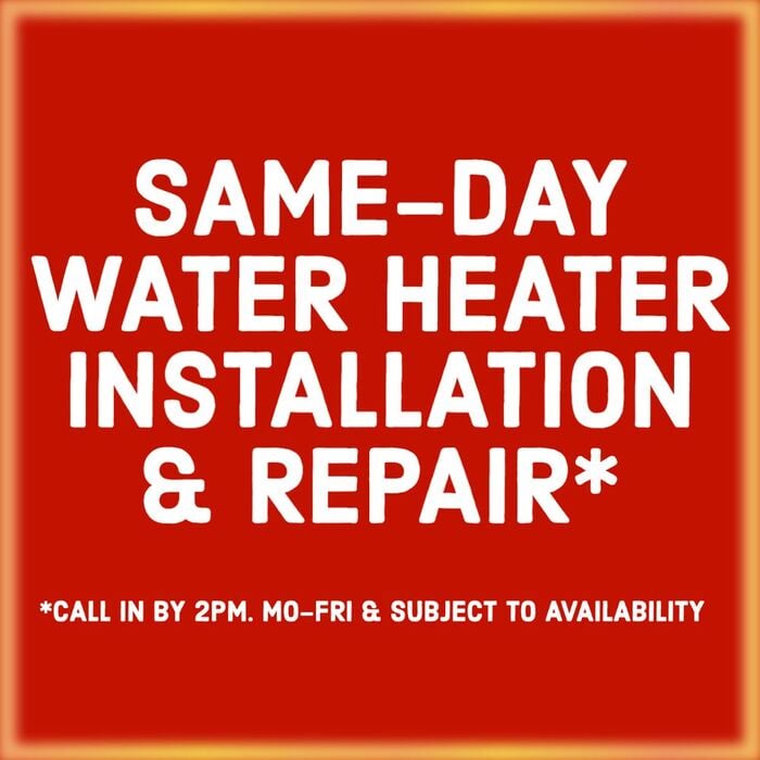 Same-day water heater installation and repair service in Orange County, CA