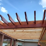Patio covering pergola