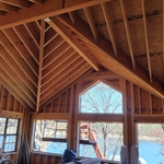 Beautiful ceiling and roof combo.