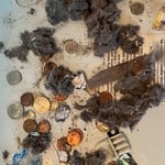 Client had a burning smell coming from Dryer. This material was in the front of the Dryer past the lint trap. I was able to remove with a special high powered vacuum and reach tool .
#EdTheDryerVentGuy