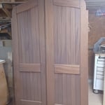 From the shop: Custom solid sapele wood doors