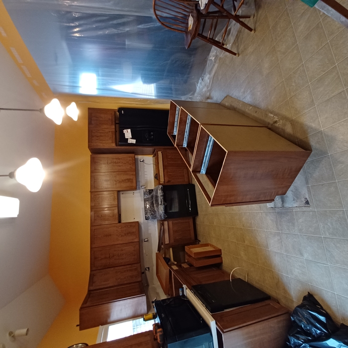 Custom cherry kitchen cabinets