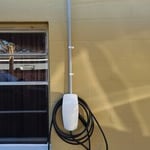 Tesla changer install outside.