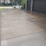 Stain and seal driveway