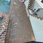 Paver pool deck
