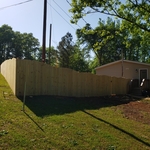 Backyard fencing
