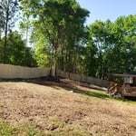 Backyard fencing