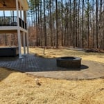 Fire pit ready for Adirondack's!