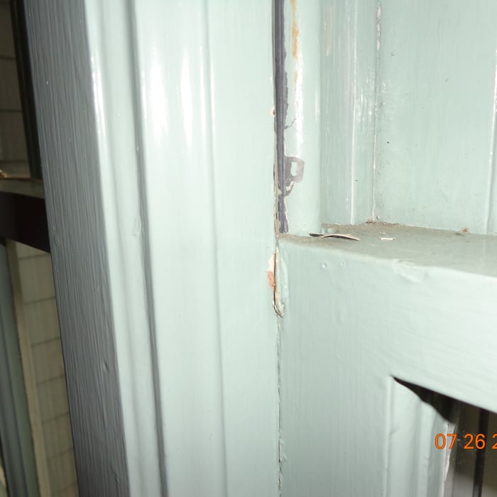 Example of Defective Lead Based Paint on Window