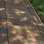 Sidewalk with color