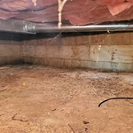 The homeowner's crawl space before our systems were installed.