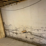 Water was leaking through the homeowner's foundation, making her take action and get in contact with a professional contractor.