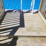 Deck extension to pool was built in under 3 days.