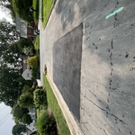 Completed sewer lateral replacement that required a VDOT street cut.