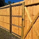 New 8ft tall privacy fence