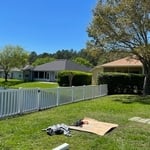 New vinyl fence