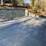Driveway and Versa-lok Wall