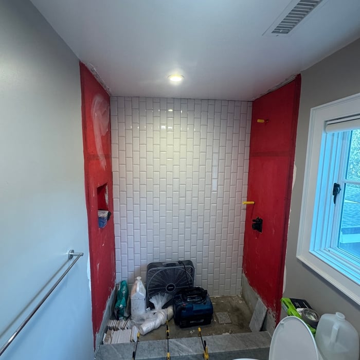 Custom walk in shower
