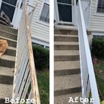 Metal Railing Painting 1