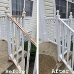 Metal Railing Painting 1