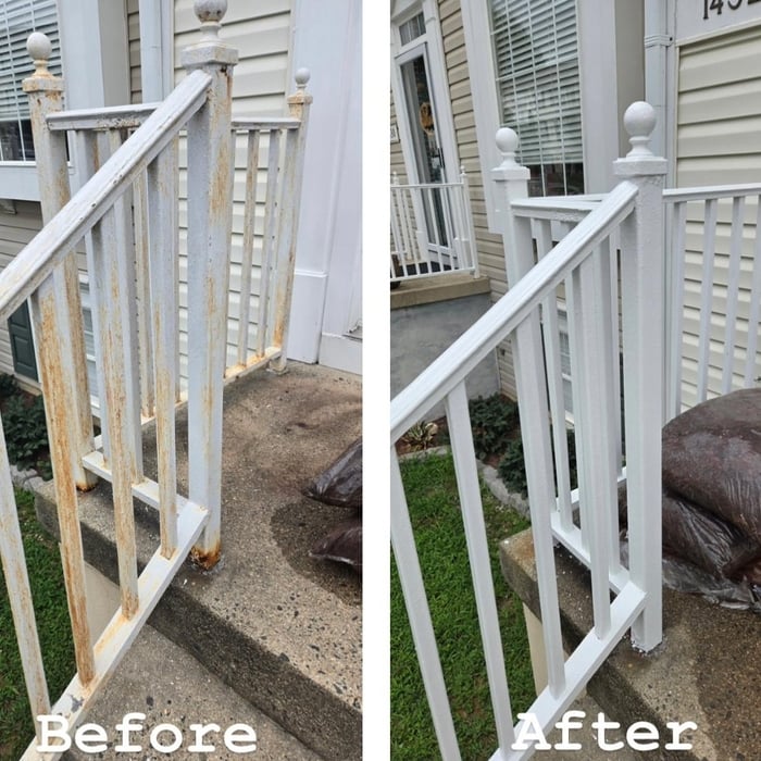 Metal Railing Painting 1