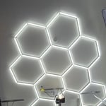 Custom LED Hexagon Ceiling Lighting