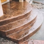 Seamless Slate Steps & Exposed Aggregate d
