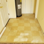 Foyer Prepped for install & Before new flooring was installed