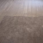 Before and after carpet cleaning from Nightline Flooring Solutions!