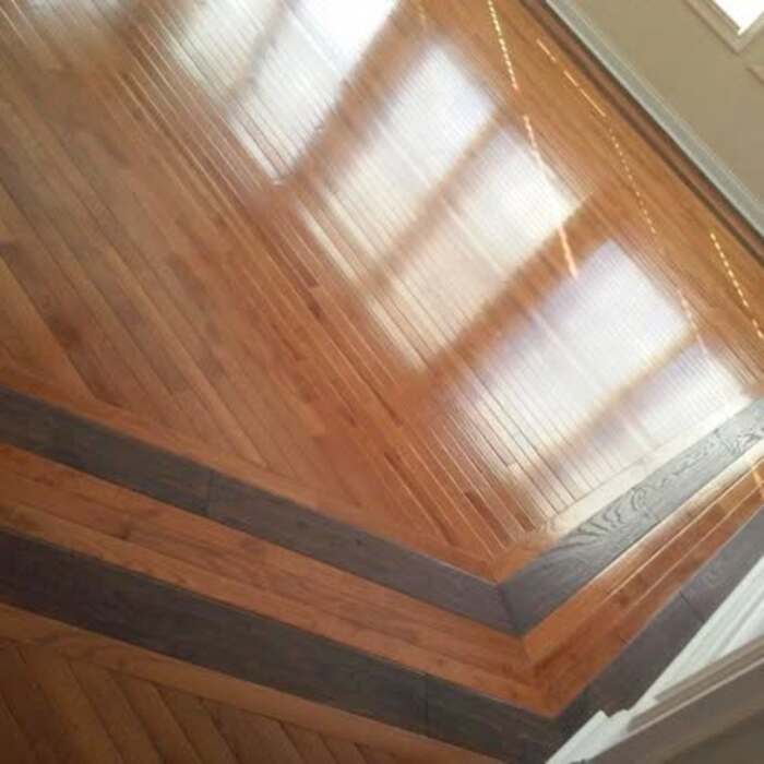 Probably my favorite job. In 2017 I installed this hardwood floor with 6 layers of borders.