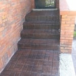 Install of Stamped and Stained Concrete